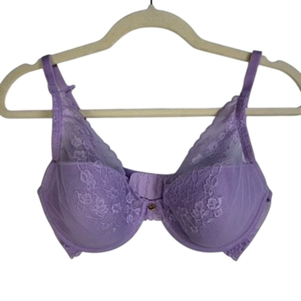 Natori Cherry Blossom Convertible Bra Lavender Lace Underwire 34D